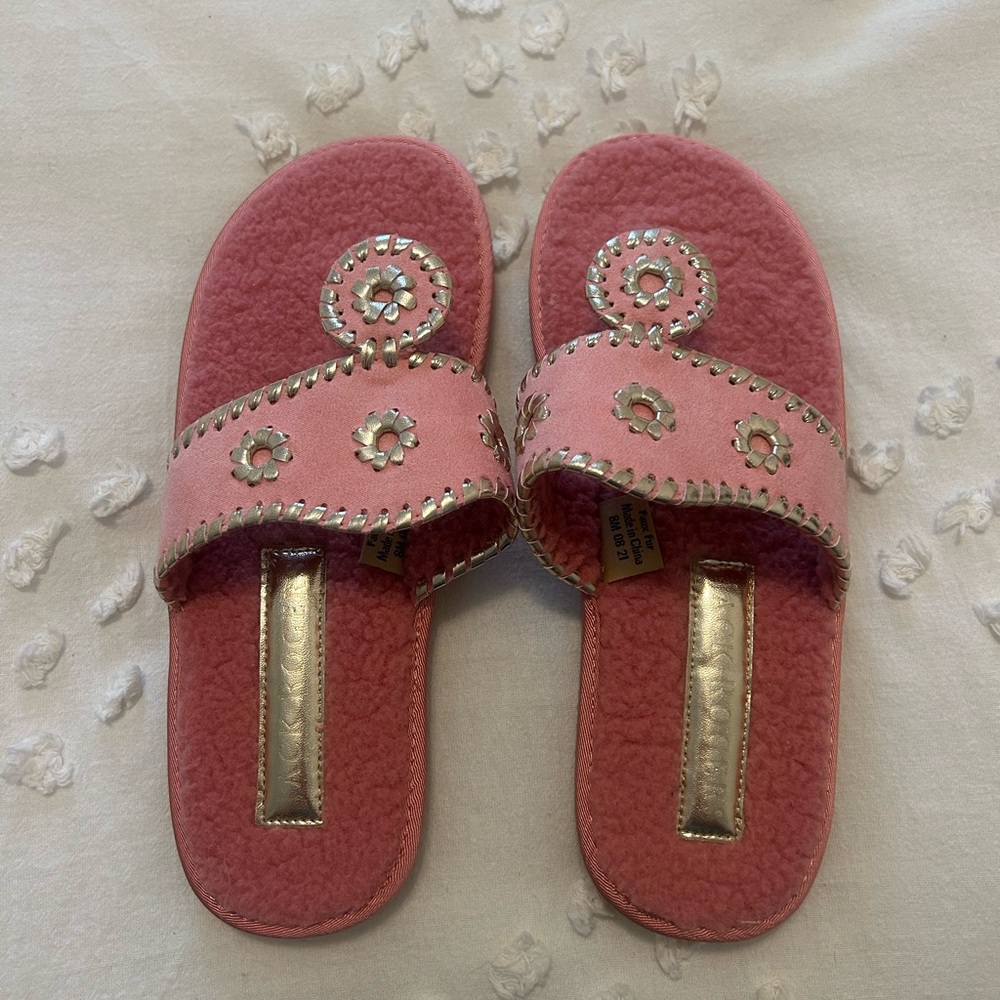 Pink Jack Rogers Slipper Sandals